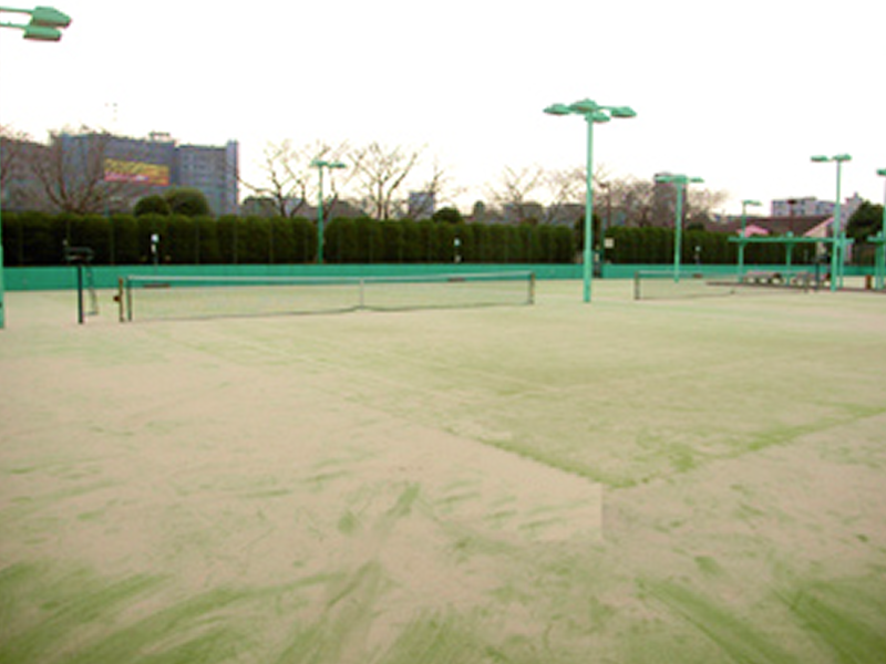平成20年2月　亀戸中央公園テニスコート改修工事01